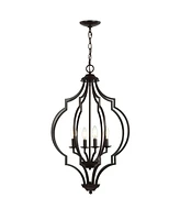 Selema 4-Light Adjustable Ogee Lantern Led Pendant