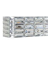 Evelyn Crystal Rectangle -Light Glam Modern Led Vanity Light