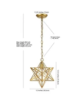 Stella Moravian Star Glass Led Pendant