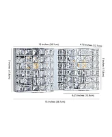 Clara Deco 2-Light Classic Glam Led Vanity Light