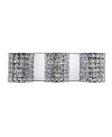 Clara Deco 3-Light Classic Glam Led Vanity Light