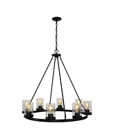 Pablo Ring 8-Light Glass Bohemian Cottae Led Chandelier