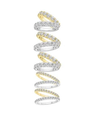 Certified Diamond Pave Band In 14k White Gold Or Yellow Gold