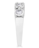 Diamond 5-Stone Band (1 ct. t.w.) in 14k White Gold