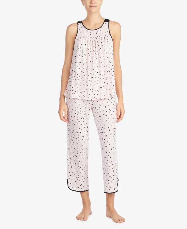 Kate Spade New York Women's Sleeveless Modal Knit Capri Pajama Set