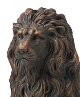 Glitzhome Guardian Standing Lion Statue