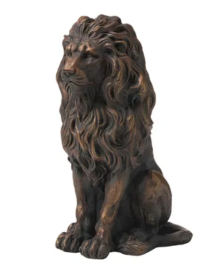 Glitzhome Guardian Standing Lion Statue