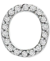 Wrapped Diamond Initial Single Stud Earring (1/20 ct. t.w.) in 14k Gold, Created for Macy's