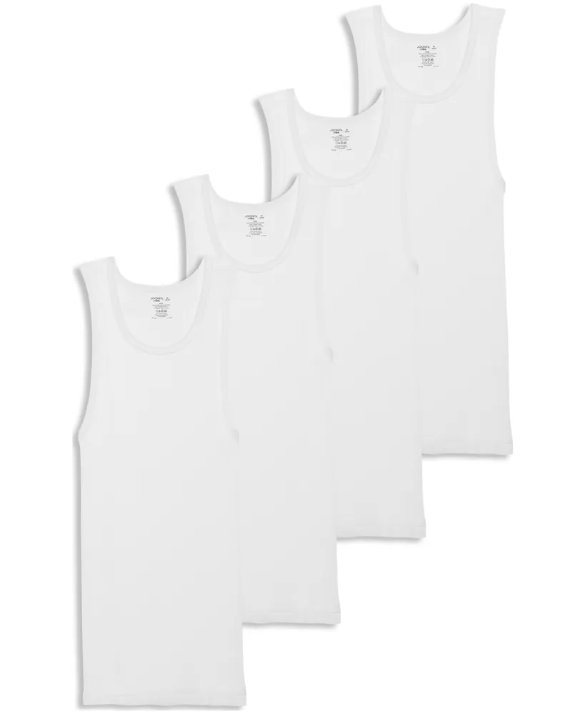 Jockey Men's Cotton A-shirt Tank Top, Pack of 4