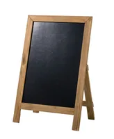 Glitzhome Farmhouse Wood Chalkboard Hanging or Standing Decor