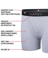 Hanes Big Boys Ultimate Cotton Blend Boxer Briefs, Pack of 5