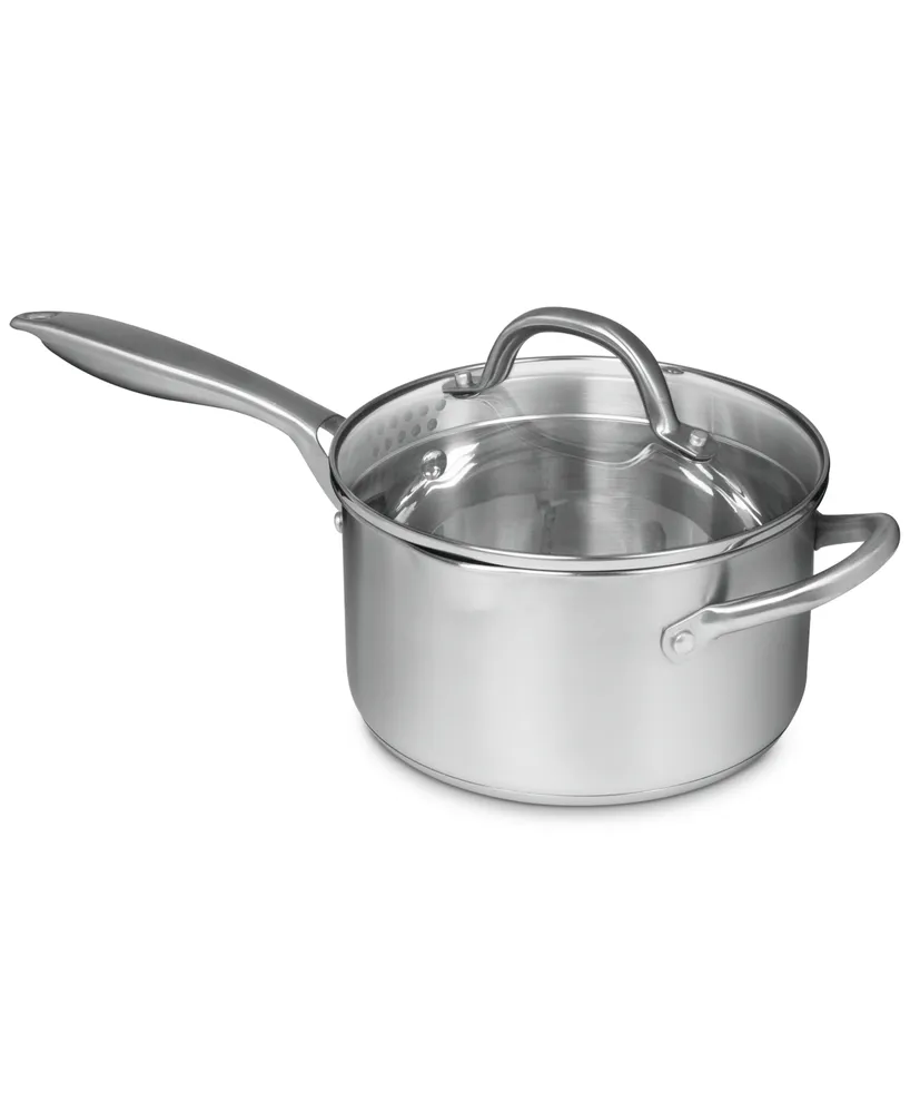 Sedona Pro Stainless Steel 1.5-qt. Saucepan with Glass Lid - Silver