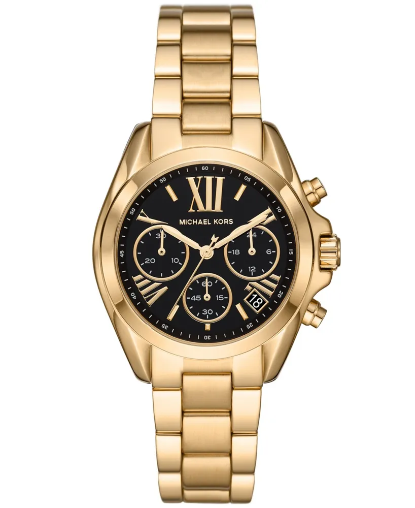 Michael Kors Women's Bradshaw Gold-Tone Stainless Steel Bracelet Watch 36mm