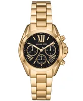 Michael Kors Women's Bradshaw Gold-Tone Stainless Steel Bracelet Watch 36mm