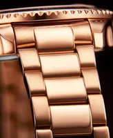 Men's Depthmaster Rose Gold-Tone Stainless Steel Link Bracelet Watch 43mm