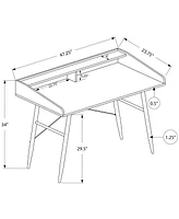 Desk with Small Hutch and Storage Cubbies