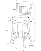 Counter Height Stool with Swivel, Set of 2