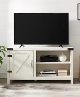 Asymmetrical Barn Door Farmhouse Tv Stand