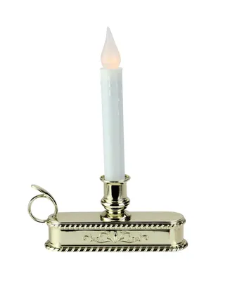 Northlight 8.75" Battery Operated Led Flickering Christmas Window Candle Lamp with Handle Base