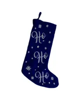 Northlight Led Stocking "Ho Ho Ho" with Snowflakes