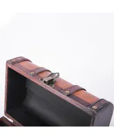 Vintiquewise Decorative Leather Small Treasure Box