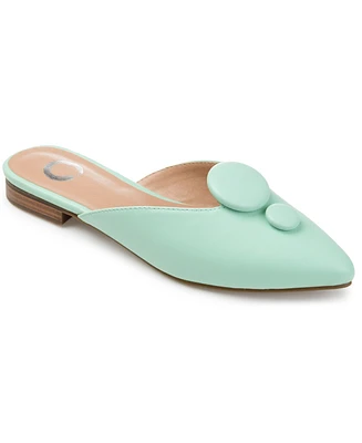 Journee Collection Women's Mallorie Button Mules