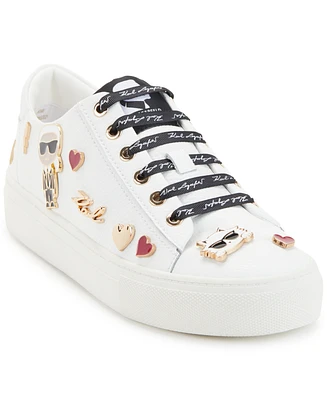 Karl Lagerfeld Paris Women's Cate Pins Lace-Up Sneakers