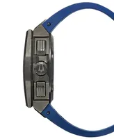 Bulova Men's Chronograph Precisionist X Blue Epdm Rubber Strap Watch 44.5mm