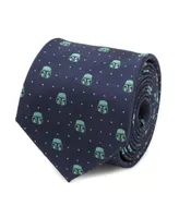 Star Wars Men's Mandalorian Helmet Dotted Tie