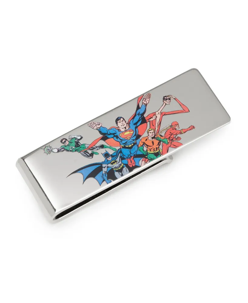 Dc Comics Men's Justice League Money Clip - Silver