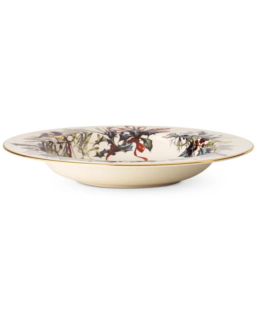 Lenox Winter Greetings Rim Soup Bowl