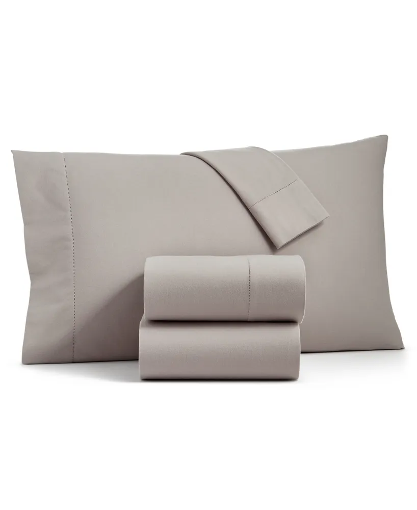 Charter Club Sleep Luxe Solid Cotton Flannel 4-Pc. Sheet Set, California King, Created for Macy's