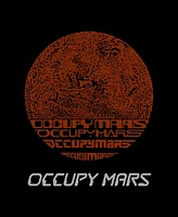 Men's Occupy Mars Word Art Long Sleeve T-shirt