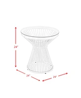 Picket House Furnishings Poppy Round End Table