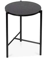 Honey Can Do Round Side Table with T-Pattern Base