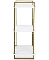Honey Can Do 3-Tier Tubular Steel Slatted Shelving Unit