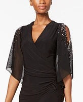 Msk Embellished Cold-Shoulder Dress