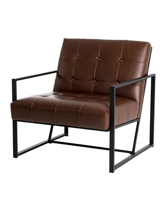 Glitzhome 29.25" H Tufted Accent Chair
