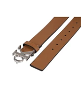 Calvin Klein Men's Logo Plaque Buckle Fashion Jean Belt