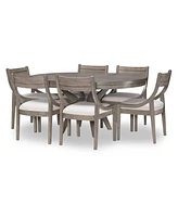 Greystone Ii 7pc Dining Set (Round Table & 6 Side Chairs)