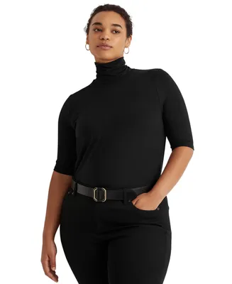 Lauren Ralph Plus Lightweight Turtleneck Sweater