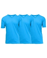 Galaxy By Harvic Men's Short Sleeve V-Neck T-shirt, Pack of 3