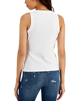 I.n.c. International Concepts Women's Ribbed Crewneck Tank, Created for Macy's