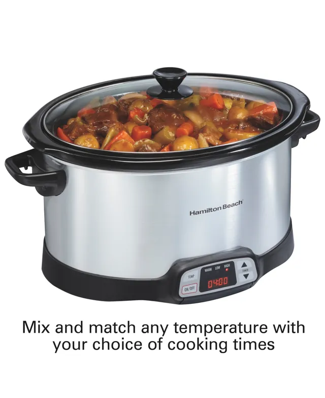 Hamilton Beach Programmable Stay or Go 6 Qt. Slow Cooker - Macy's