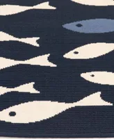 Northern Weavers Vera Swimming Fish Area Rugs