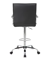 Boss Office Products Ribbed Drafting Stool