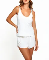 Women's Oriana Cozy Camisole and Short Set, 2 Piece