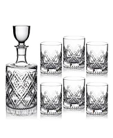 Marquis Oblique Decanter and Tumbler Set, 7 Piece