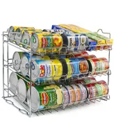 Sorbus 3 Tier Metal Can Organizer: Efficiently Store & Display up to 36 Standard Cans, Maximizing Vertical Space in Your Pantry