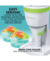 Nostalgia ESHVICE2HSI Electric Shave Ice & Snow Cone Maker